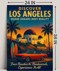 Discover Los Angeles Poster PosterGoat