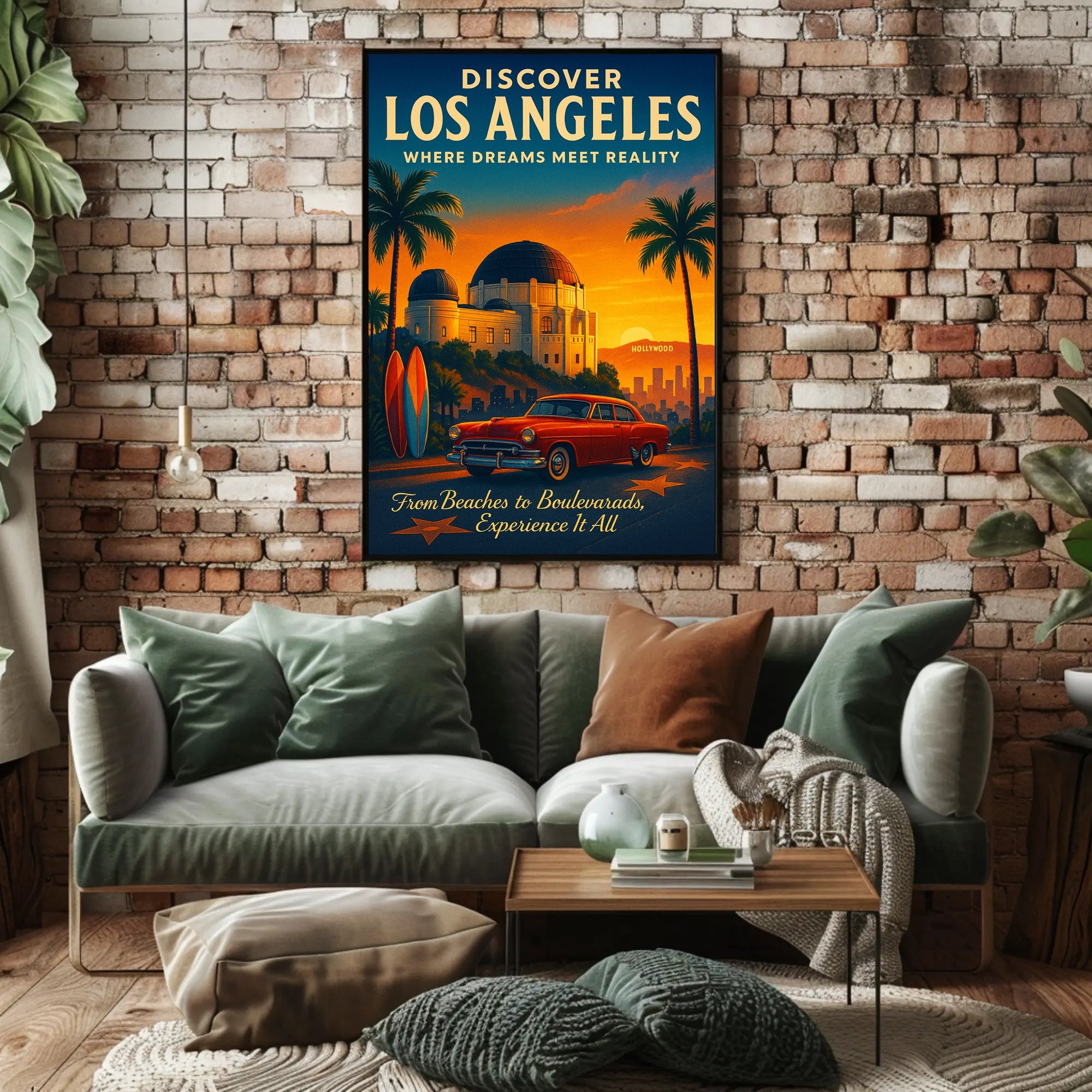 Discover Los Angeles Poster PosterGoat
