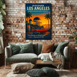 Discover Los Angeles Poster PosterGoat