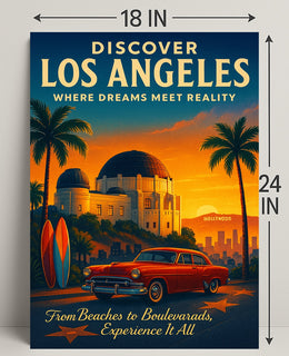 Discover Los Angeles Poster PosterGoat