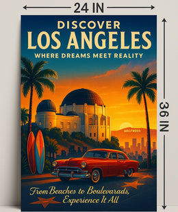Discover Los Angeles Poster PosterGoat