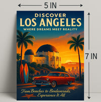 Discover Los Angeles Poster PosterGoat