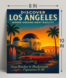 Discover Los Angeles Poster PosterGoat