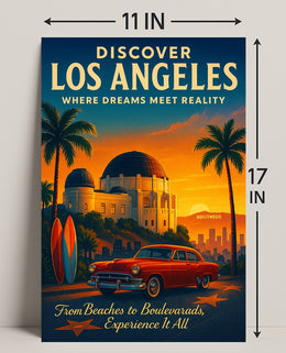 Discover Los Angeles Poster PosterGoat