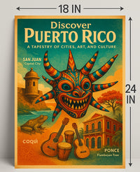Discover Puerto Rico Poster PosterGoat