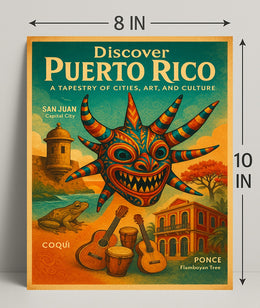 Discover Puerto Rico Poster PosterGoat