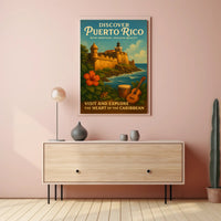 Discover Puerto Rico Vintage Poster Art PosterGoat