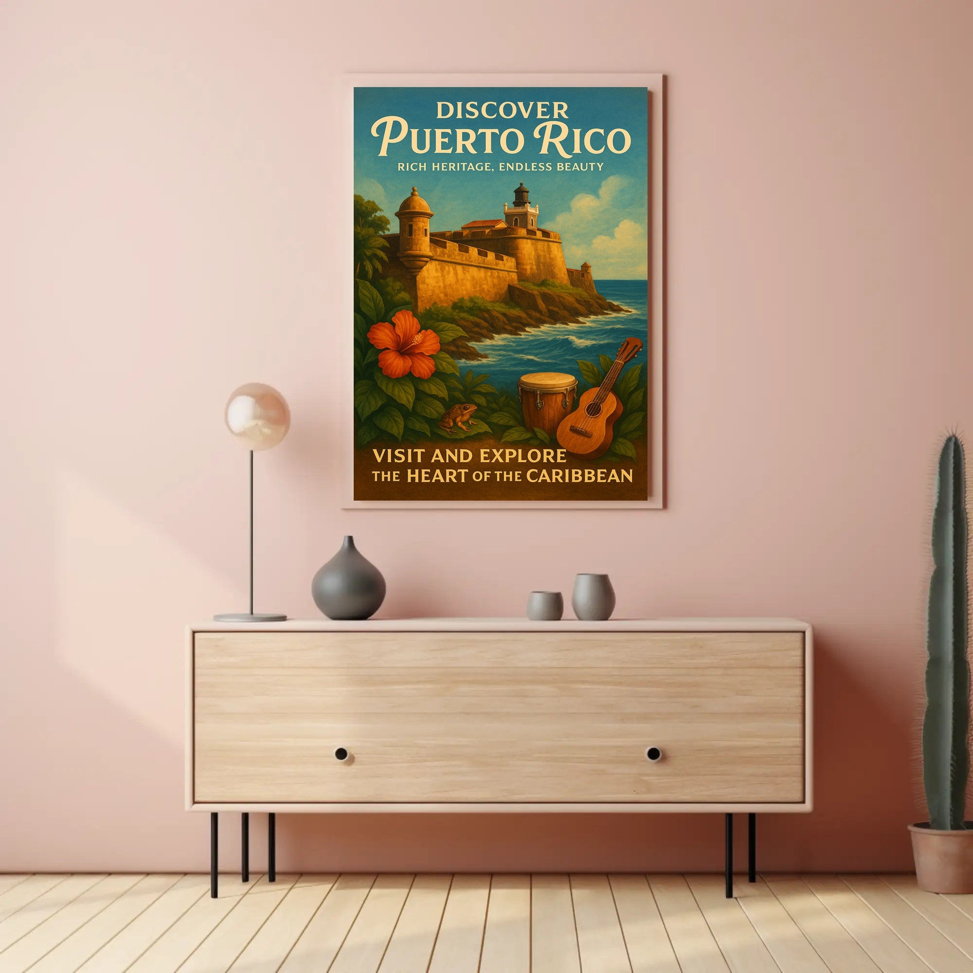 Discover Puerto Rico Vintage Poster Art PosterGoat
