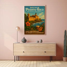 Discover Puerto Rico Vintage Poster Art PosterGoat