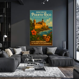 Discover Puerto Rico Vintage Poster Art PosterGoat