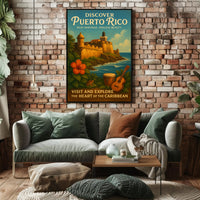 Discover Puerto Rico Vintage Poster Art PosterGoat