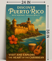 Discover Puerto Rico Vintage Poster Art PosterGoat