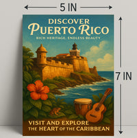 Discover Puerto Rico Vintage Poster Art PosterGoat
