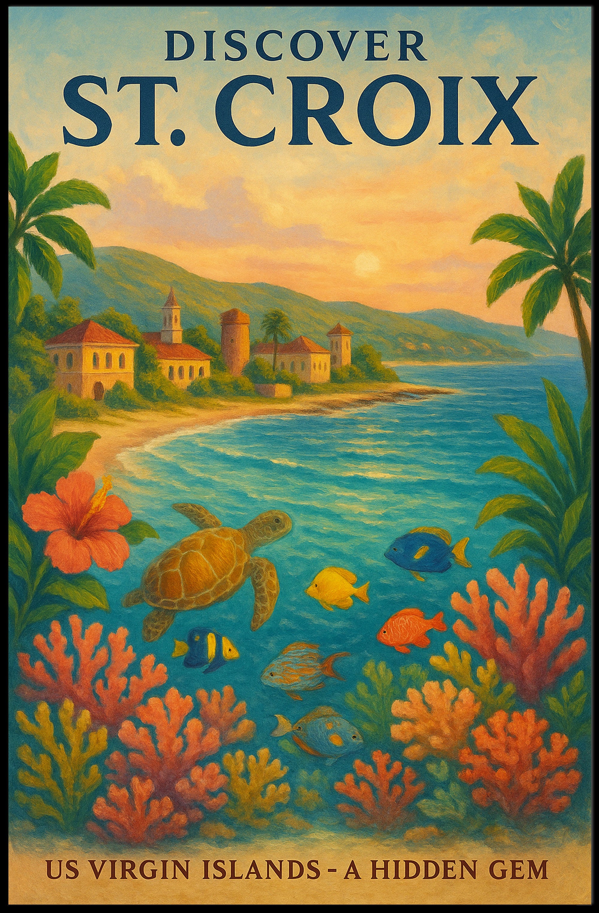 Discover St. Croix Poster PosterGoat