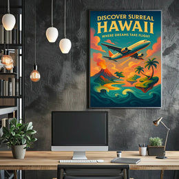Discover Surreal Hawaii Surreal Poster PosterGoat