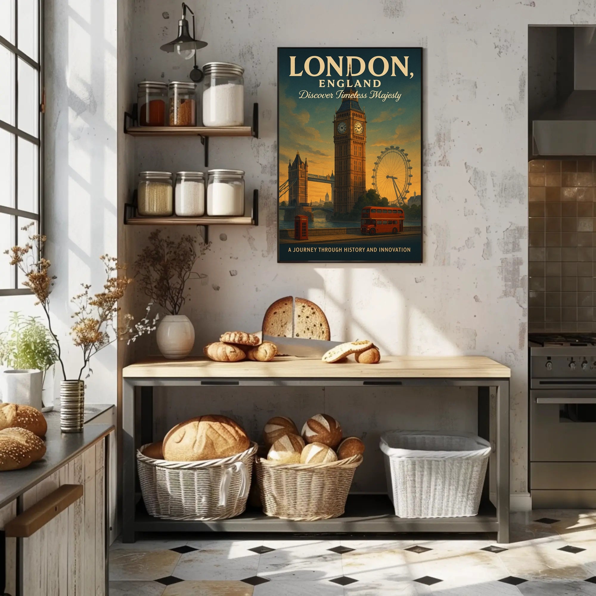 Discover Timeless Majesty in London Poster PosterGoat