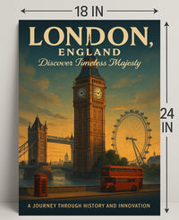 Discover Timeless Majesty in London Poster PosterGoat