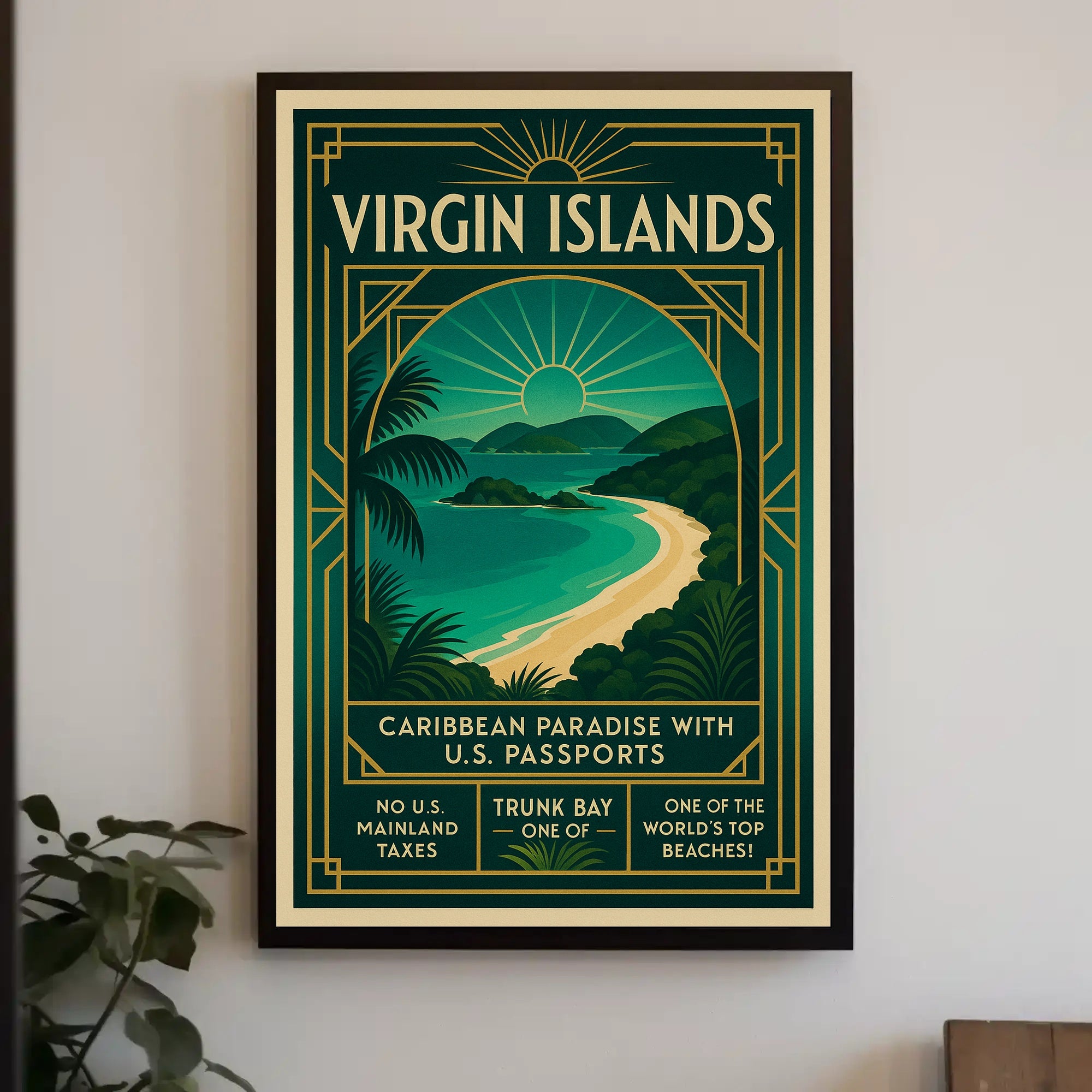 Discover Trunk Bay Poster PosterGoat