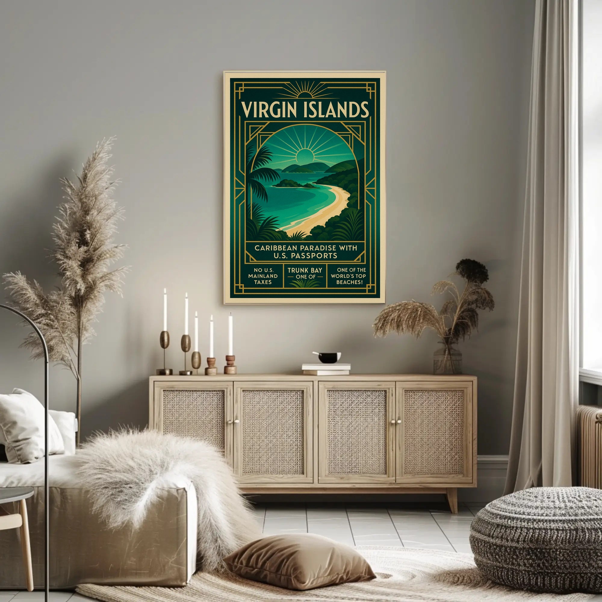 Discover Trunk Bay Poster PosterGoat