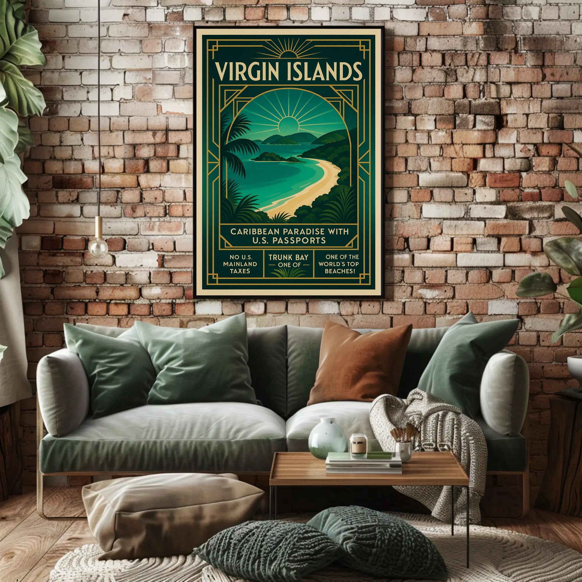 Discover Trunk Bay Poster PosterGoat