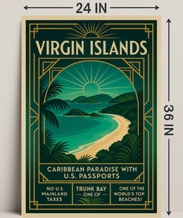 Discover Trunk Bay Poster PosterGoat