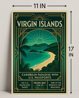 Discover Trunk Bay Poster PosterGoat