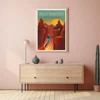 Discover Valles Marineris Mars Travel Futuristic Sci-Fi Poster PosterGoat