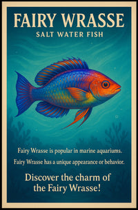 Discover the Charm of the Fairy Wrasse Poster PosterGoat