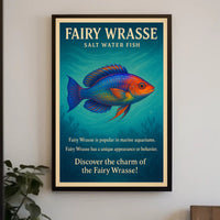 Discover the Charm of the Fairy Wrasse Poster PosterGoat