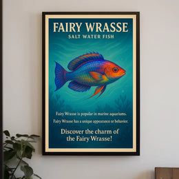 Discover the Charm of the Fairy Wrasse Poster PosterGoat