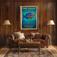 Discover the Charm of the Fairy Wrasse Poster PosterGoat