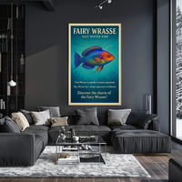 Discover the Charm of the Fairy Wrasse Poster PosterGoat