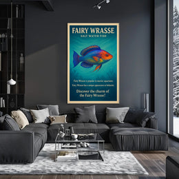 Discover the Charm of the Fairy Wrasse Poster PosterGoat