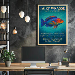Discover the Charm of the Fairy Wrasse Poster PosterGoat