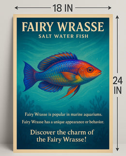 Discover the Charm of the Fairy Wrasse Poster PosterGoat