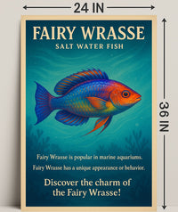 Discover the Charm of the Fairy Wrasse Poster PosterGoat