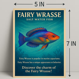 Discover the Charm of the Fairy Wrasse Poster PosterGoat
