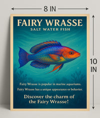 Discover the Charm of the Fairy Wrasse Poster PosterGoat