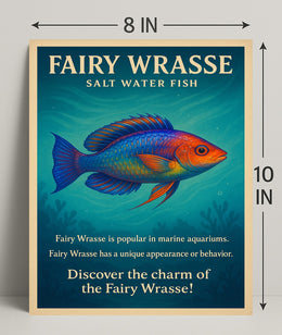 Discover the Charm of the Fairy Wrasse Poster PosterGoat