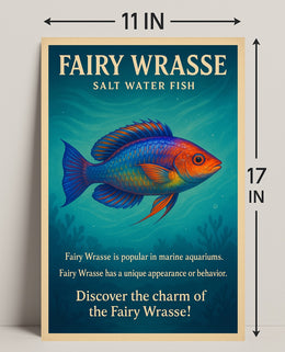 Discover the Charm of the Fairy Wrasse Poster PosterGoat