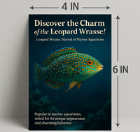 Discover the Charm of the Leopard Wrasse Poster PosterGoat