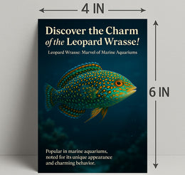 Discover the Charm of the Leopard Wrasse Poster PosterGoat