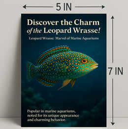 Discover the Charm of the Leopard Wrasse Poster PosterGoat