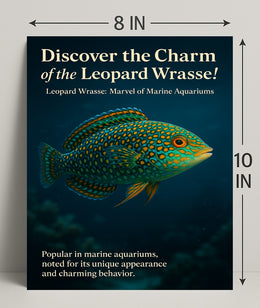 Discover the Charm of the Leopard Wrasse Poster PosterGoat