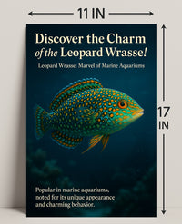 Discover the Charm of the Leopard Wrasse Poster PosterGoat