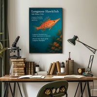 Discover the Longnose Hawkfish Poster PosterGoat