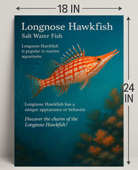 Discover the Longnose Hawkfish Poster PosterGoat