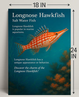 Discover the Longnose Hawkfish Poster PosterGoat
