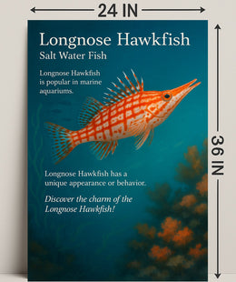 Discover the Longnose Hawkfish Poster PosterGoat