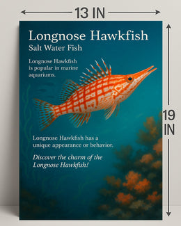 Discover the Longnose Hawkfish Poster PosterGoat
